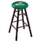 Holland Bar Stool Co Oak Counter Stool, Dark Cherry Finish, Wright State Seat RC24OSDC - alternate 1